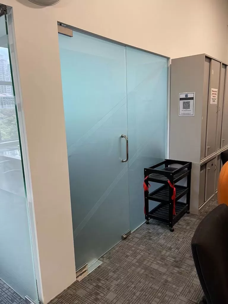 Frosted Privacy Film Office Door