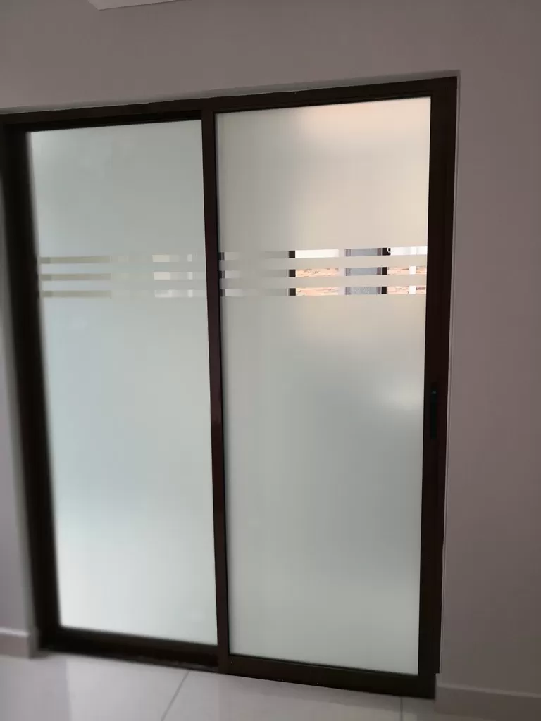 Frosted Privacy Film Kitchen Door Glass