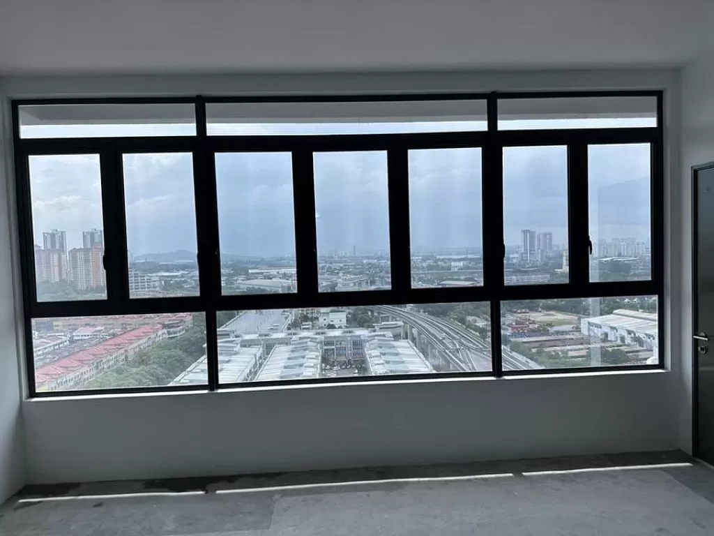 Hybrid Film Condominium KL Window Glass tinted
